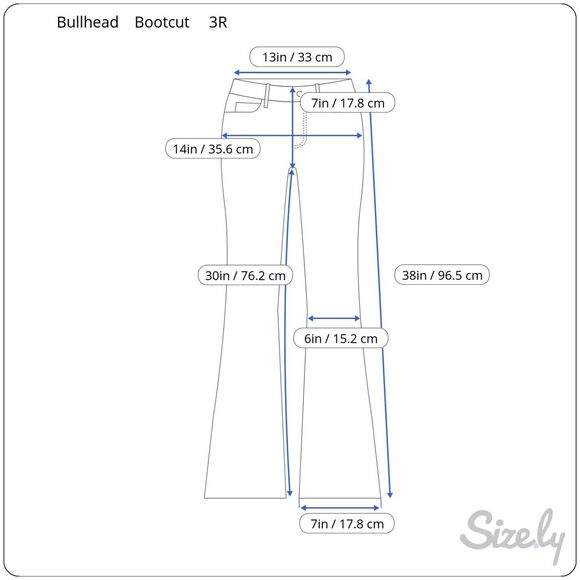 Bullhead Denim 3R Womens/Juniors Low Rise Bootcut Light Wash Denim Bottoms - Picture 2 of 8